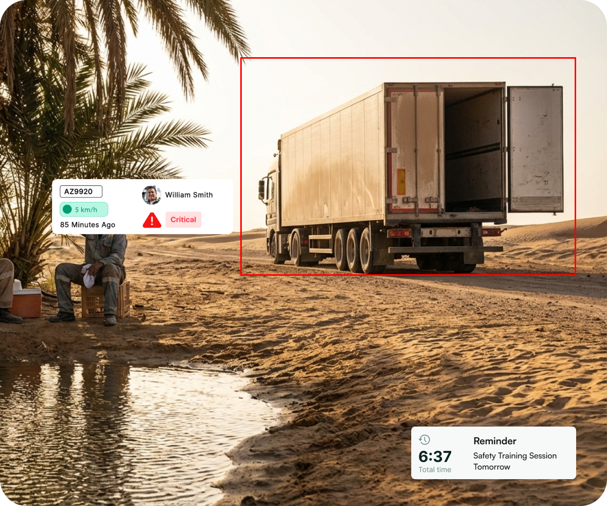 Real-time fleet GPS tracking for Saudi Arabia logistics operations